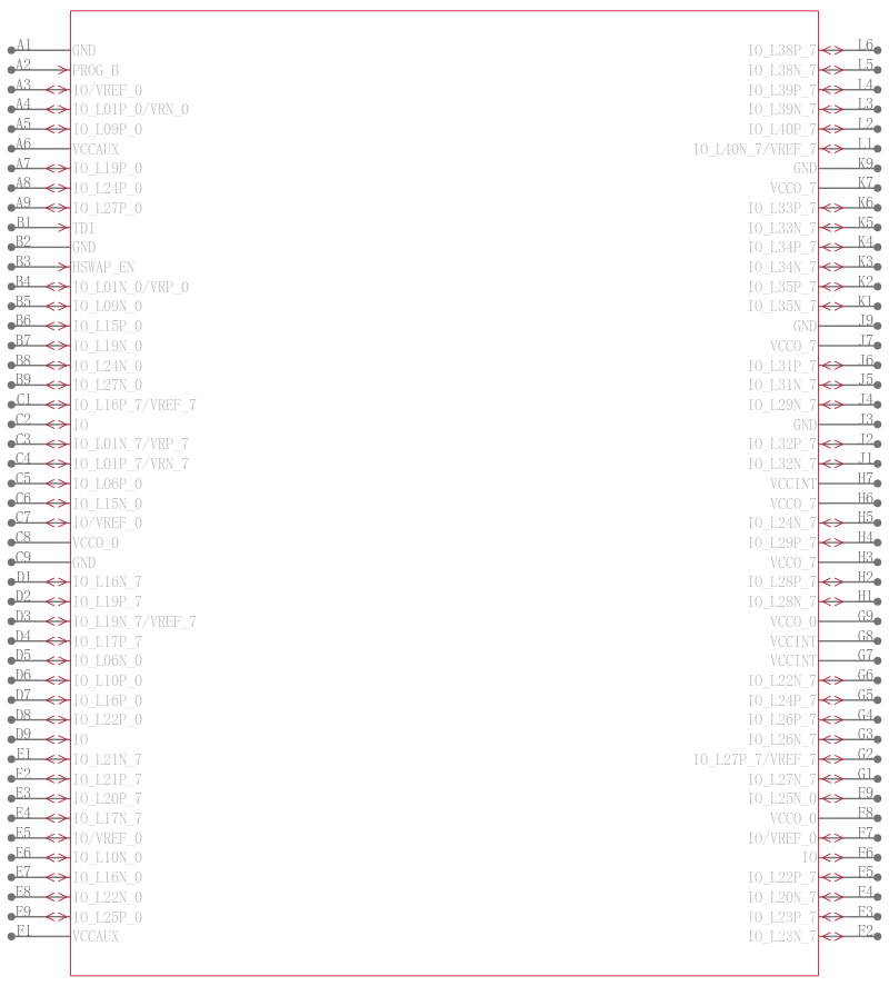 XC3S1000-4FGG456I引脚图