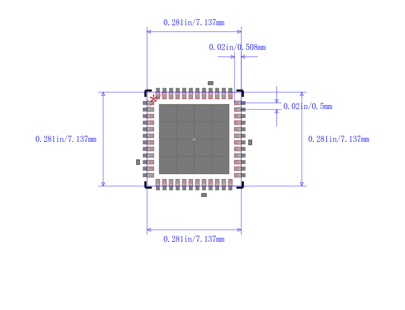 XR16V554ILTR-F封装图