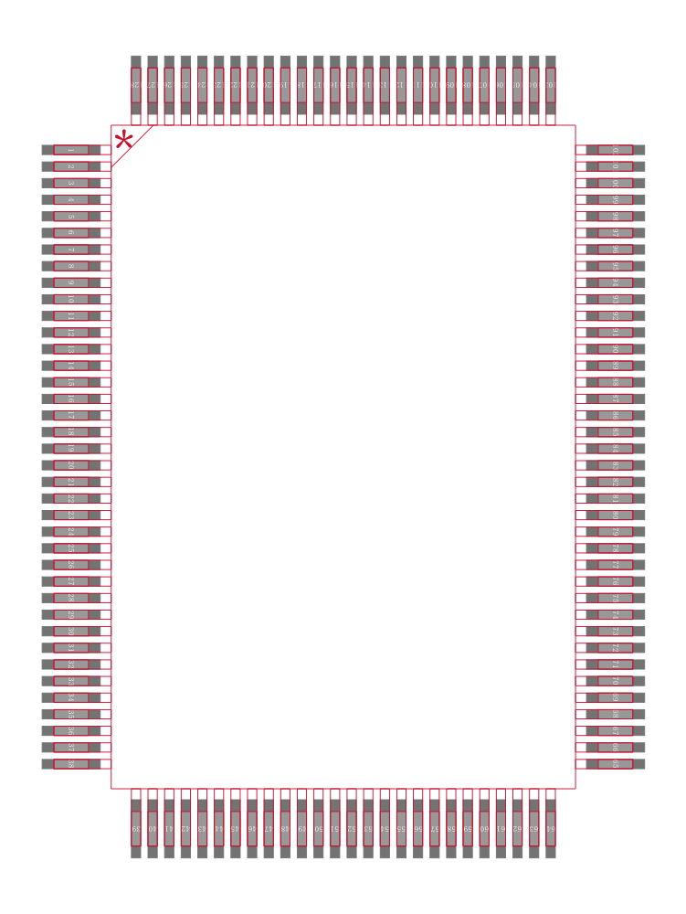 X98014L128-3.3-Z封装焊盘图