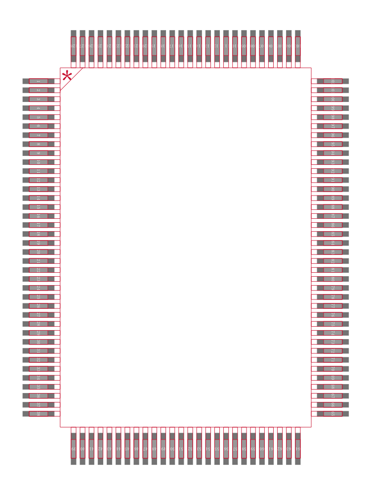 X98027L128-3.3-Z封装焊盘图