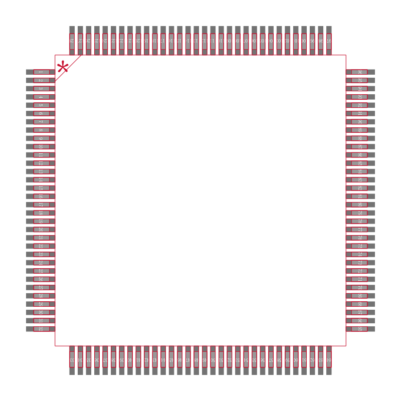 XM4C129DNCPDTI1封装焊盘图