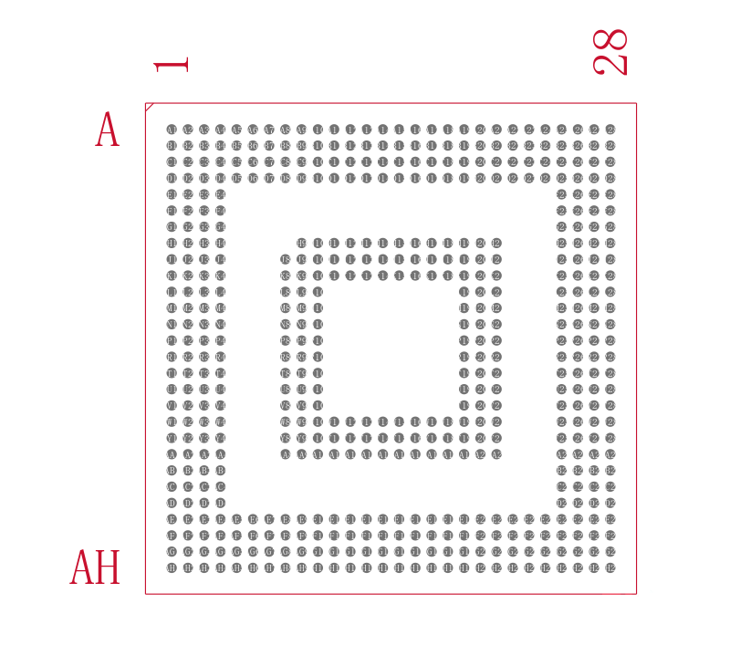 XOMAP3525BCBB封装焊盘图