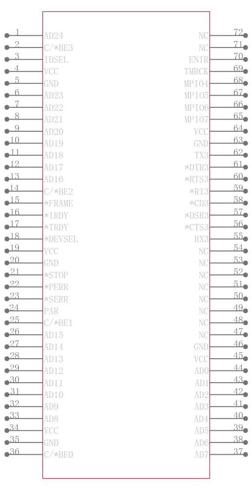 XR17C154CVTR-F引脚图