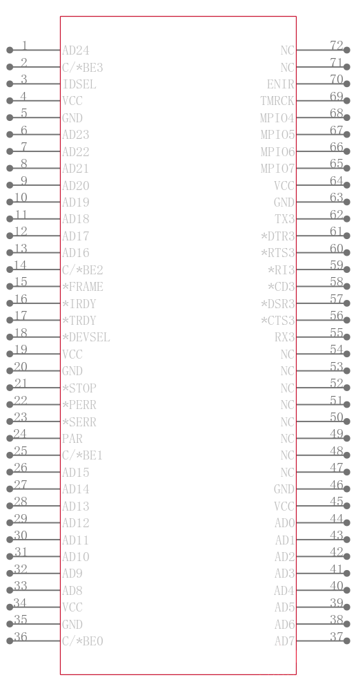 XR17C154IVTR-F引脚图
