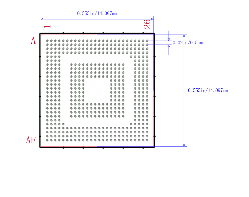 XOMAP3530BCBC封装图