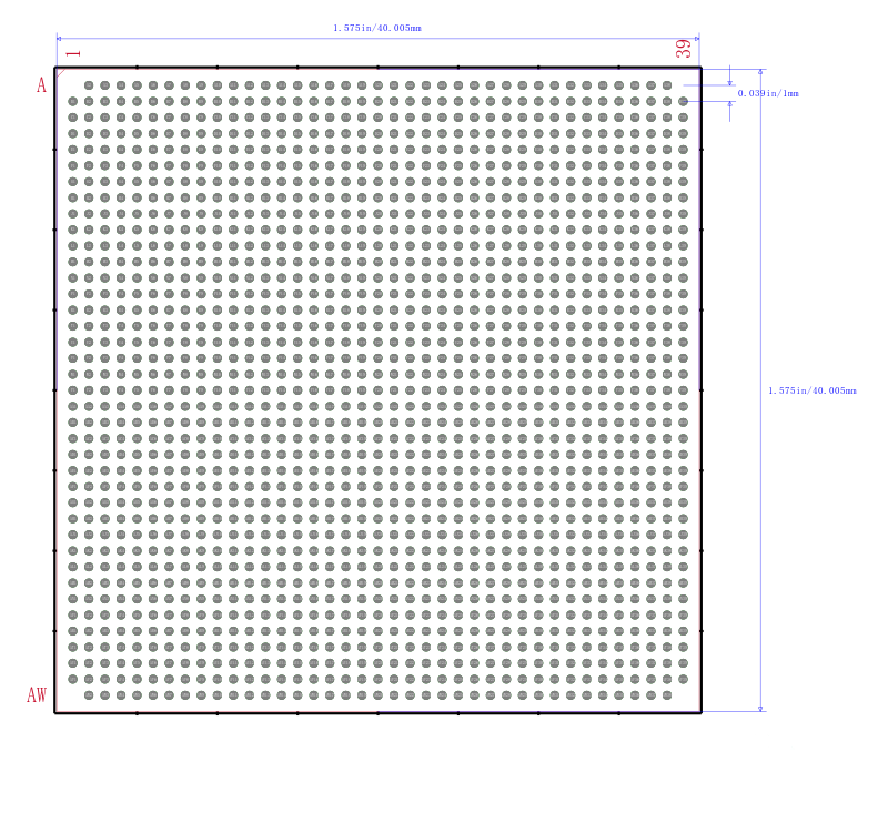 XC2V6000-6FFG1517C封装图