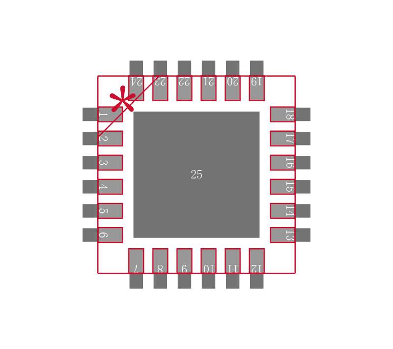 XR16L580IL24-F封装焊盘图