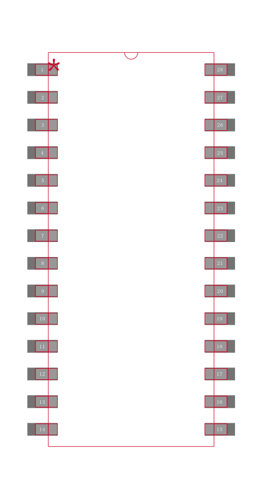 XRT82D20IW封装焊盘图