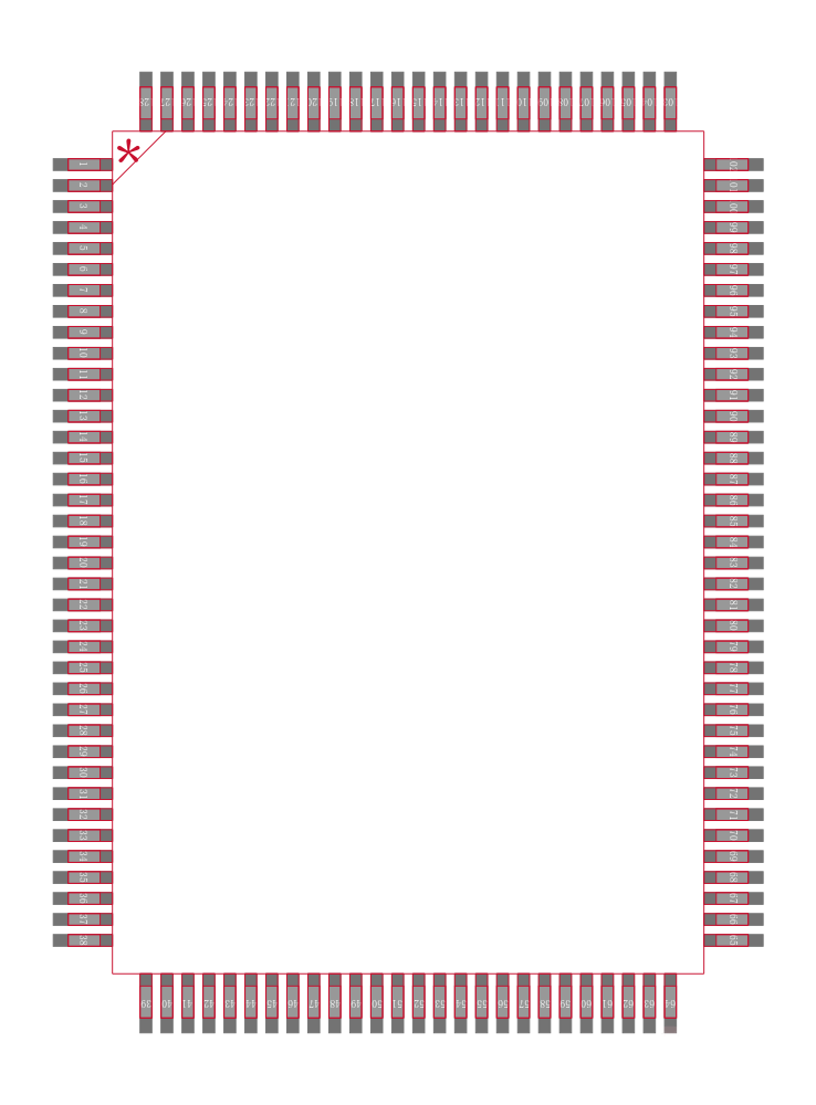 XRT86VL30IV-F封装焊盘图