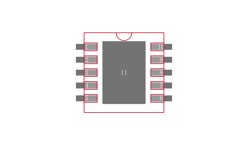 XTR111AIDRCTG4封装焊盘图
