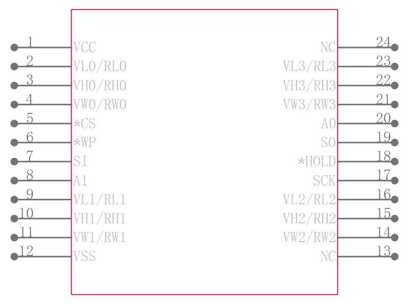 X9401WS24I-2.7引脚图