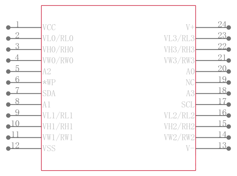X9408WS24-2.7引脚图