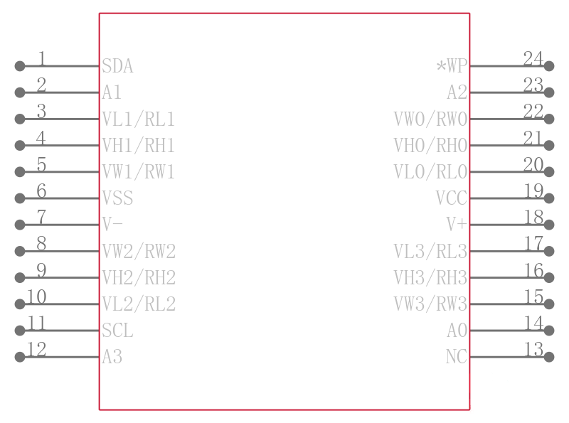 X9408WV24I引脚图