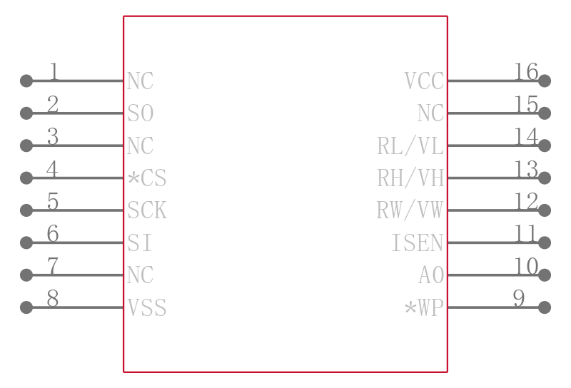 X9421WS16I-2.7引脚图