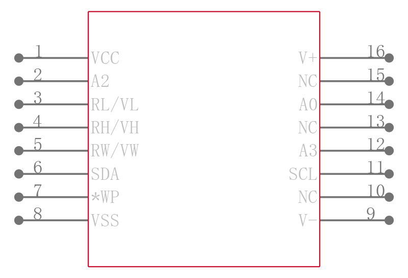 X9428WS16I-2.7引脚图