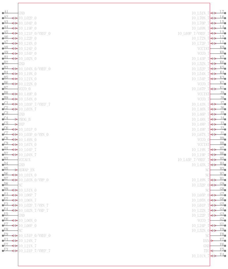 XC2V2000-4FG676I引脚图