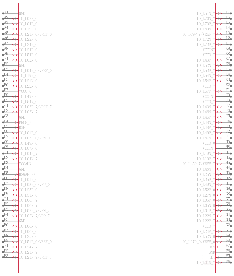 XC2V3000-4FG676I引脚图