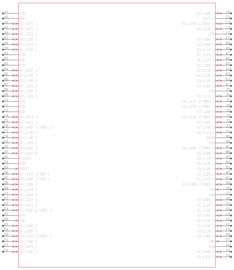 XC2V6000-5FFG1517I引脚图