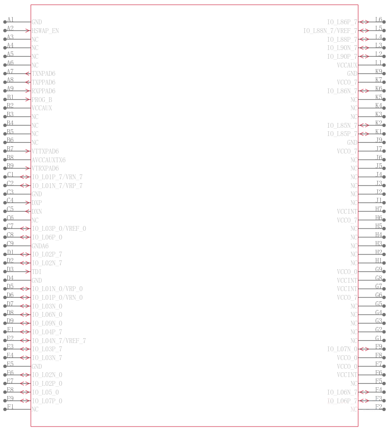 XC2VP2-6FG456I引脚图