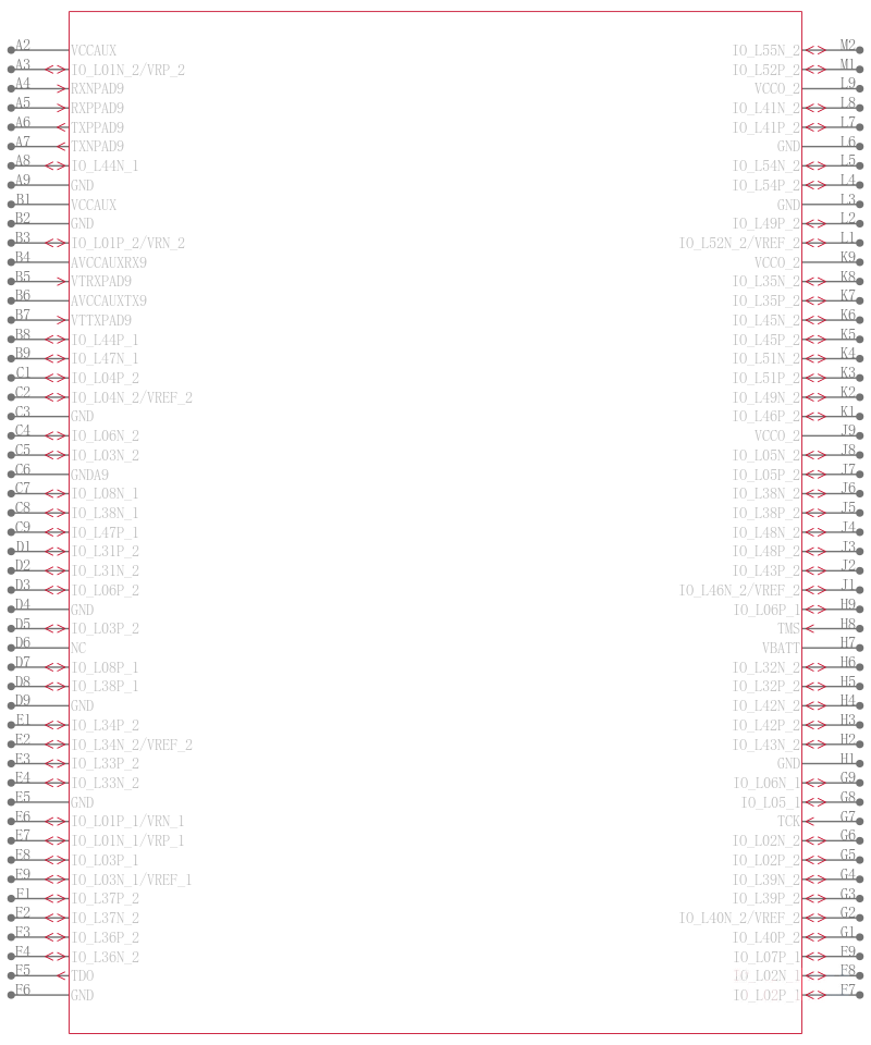 XC2VP20-5FFG896I引脚图