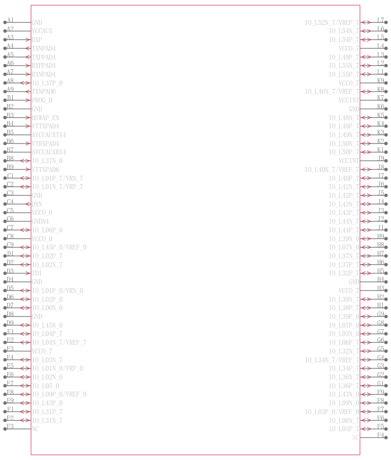 XC2VP20-5FGG676I引脚图