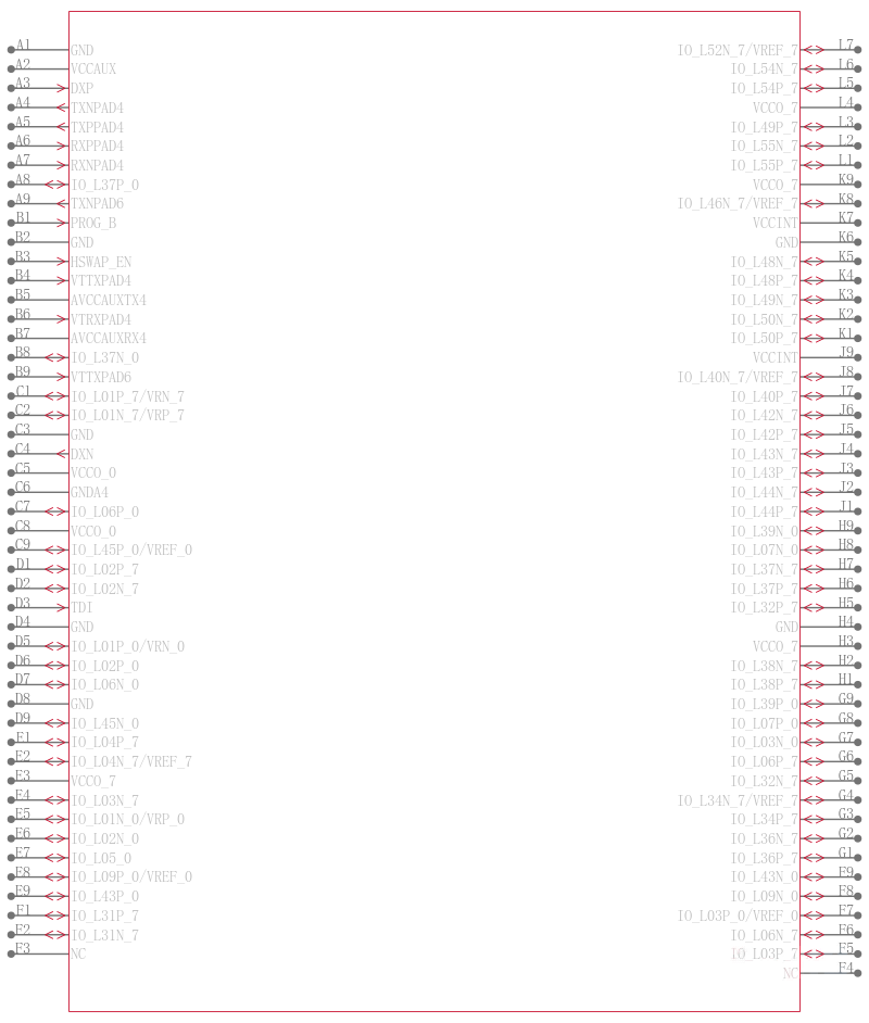 XC2VP20-6FGG676I引脚图