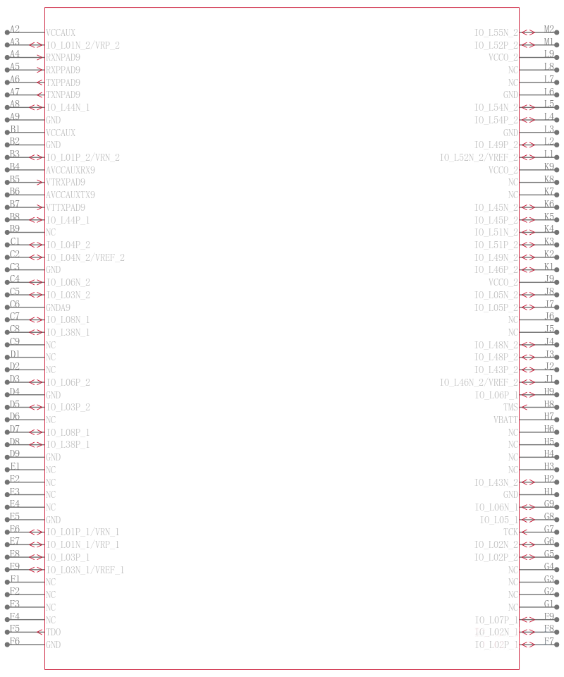 XC2VP7-5FFG896I引脚图