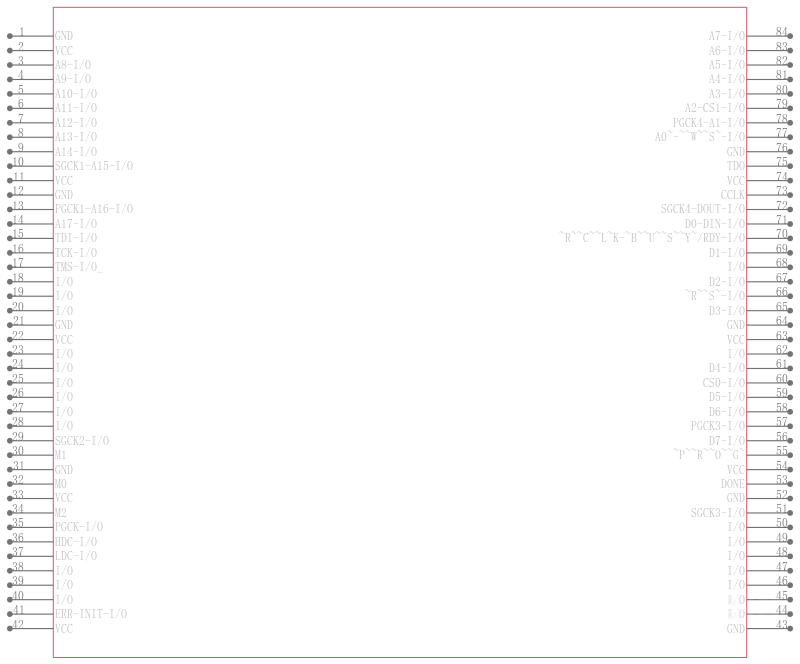 XC4010E-4PC84I引脚图