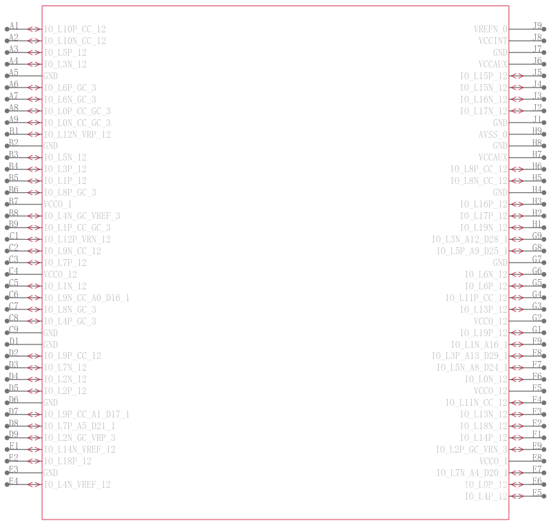 XC5VLX30-1FF324C引脚图