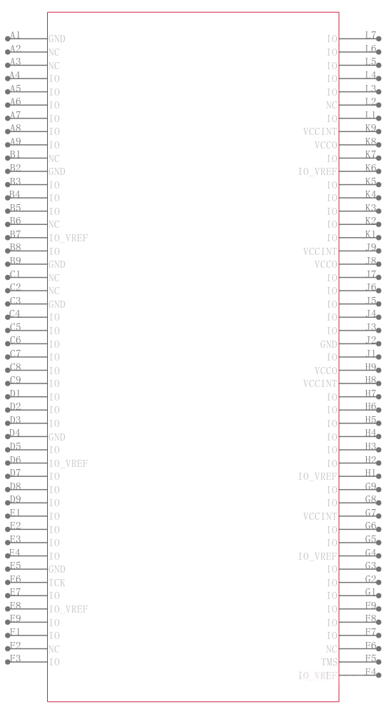 XCV600-4FG676C引脚图