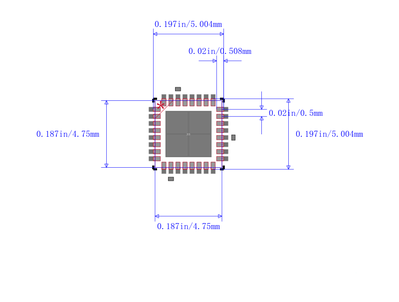 XC2C32A-6QFG32I封装图