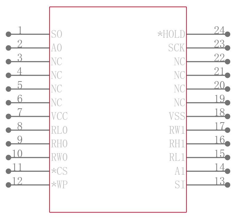 X9261TS24IZ-2.7T1引脚图