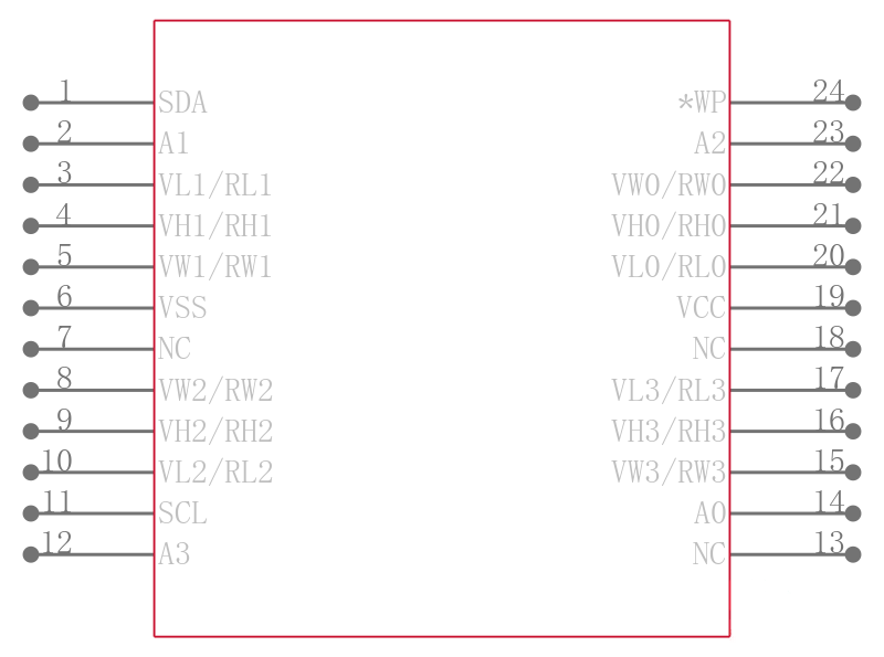 X9409WV24IZ引脚图