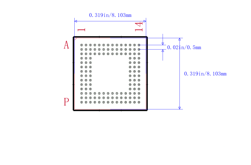 XA2C128-8CPG132Q封装图