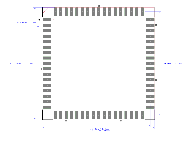 XC3030-100PC68C封装图