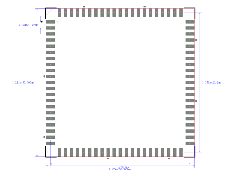 XC3064-70PC84C封装图