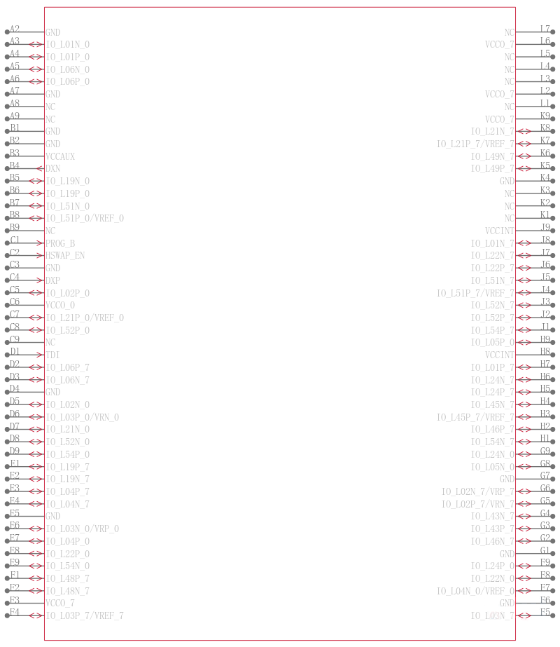 XC2V1000-5BG575I引脚图