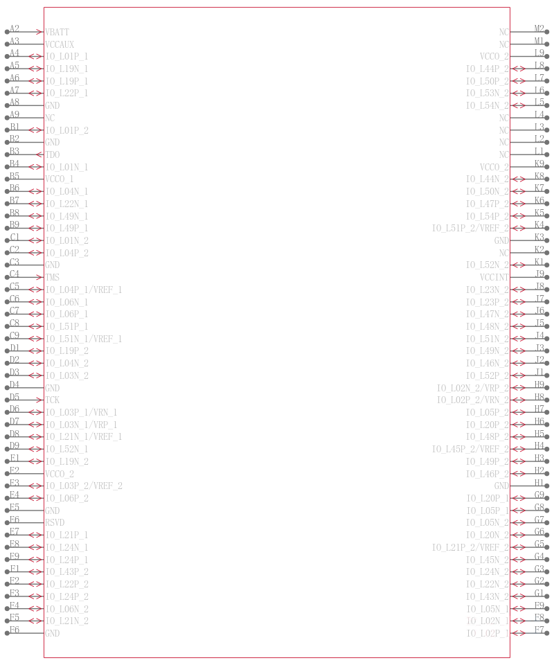 XC2V1000-5FFG896I引脚图