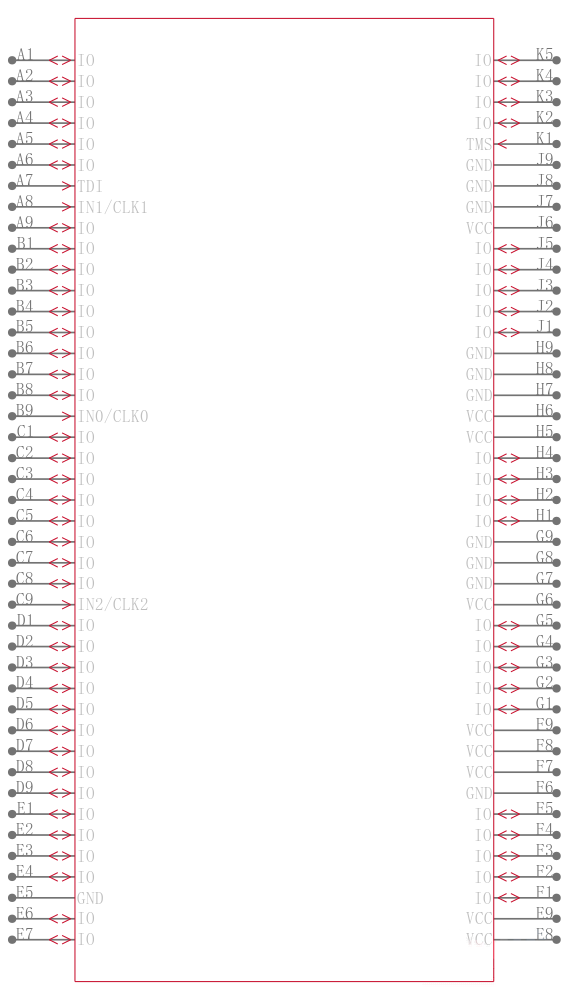 XCR3512XL-10FT256I引脚图