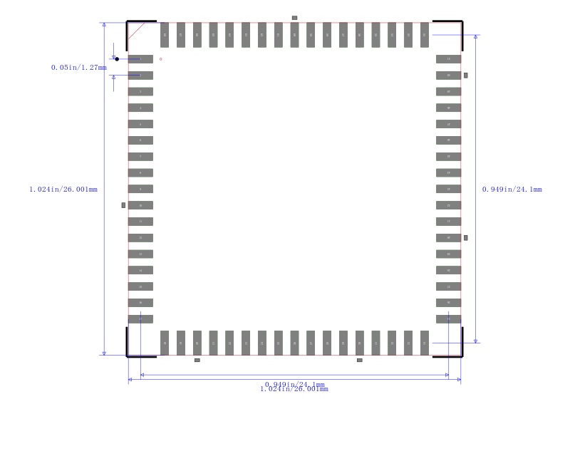 XC3020-100PC68I封装图
