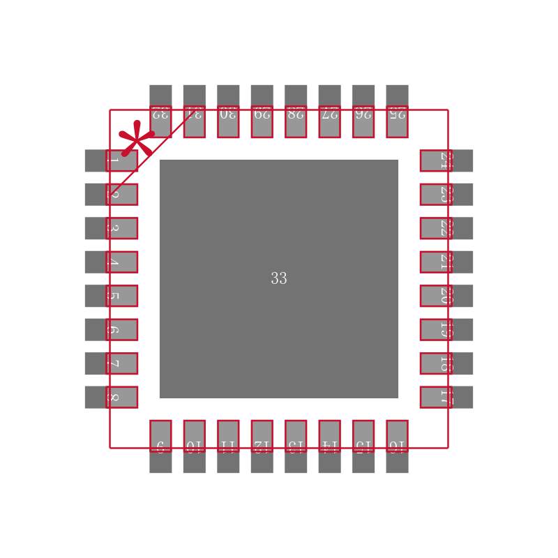 ZL30251LDG1封装焊盘图