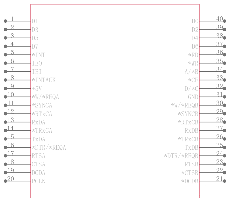 Z85C3008PSG引脚图