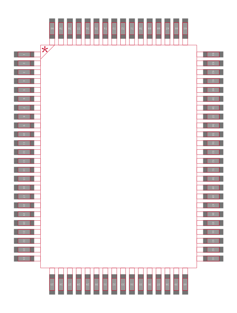 Z8018010FEC封装焊盘图