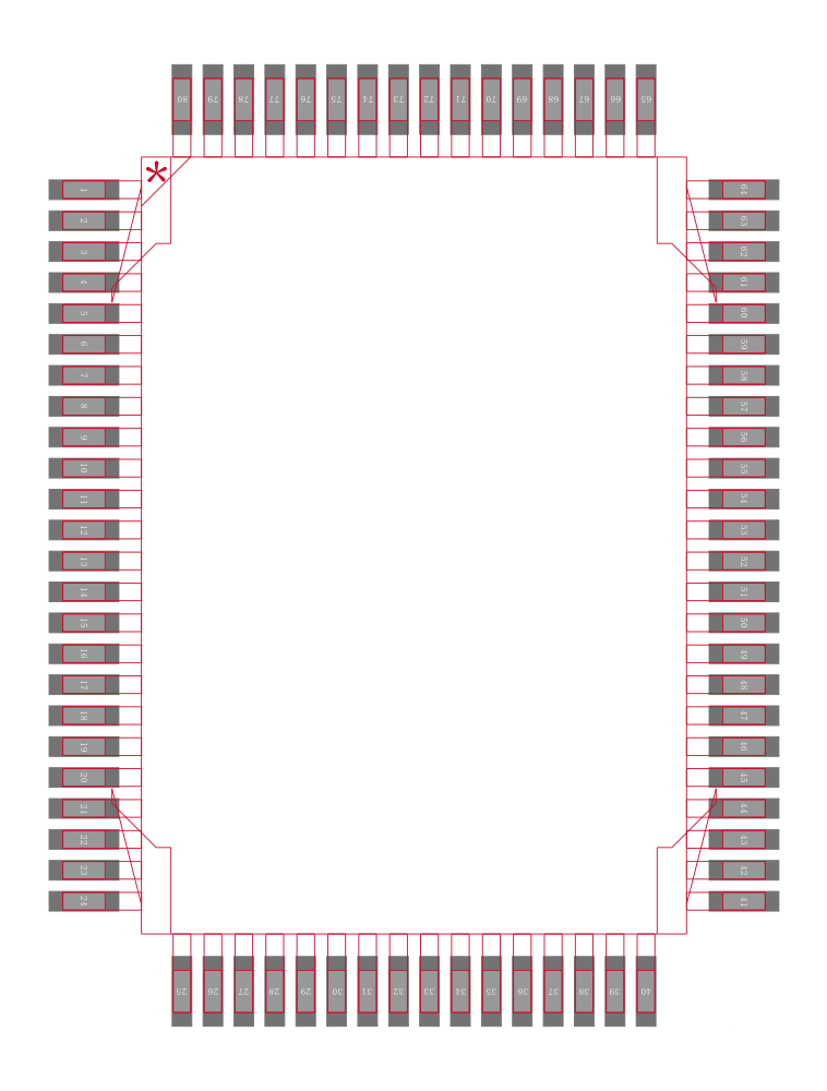 Z8018010FEG封装焊盘图