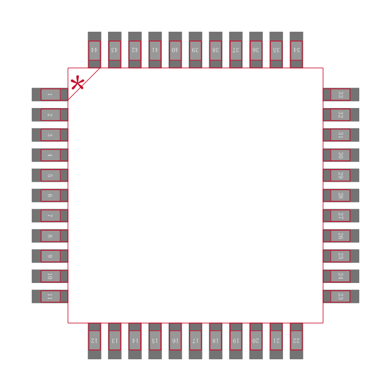 Z84C3006FEC封装焊盘图