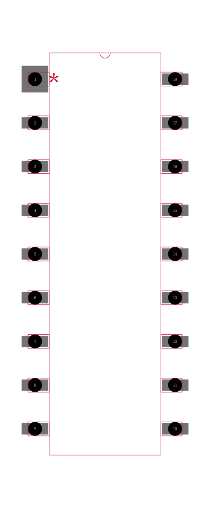 Z8613112PSC封装焊盘图