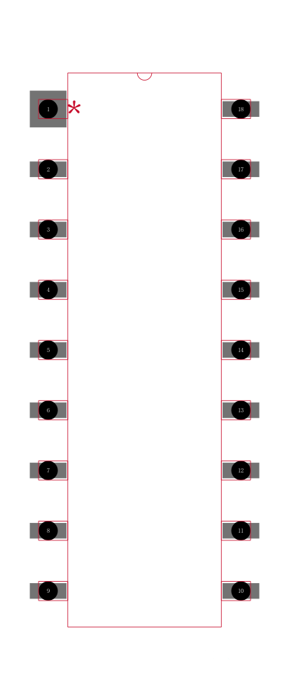 Z8622912PSC封装焊盘图