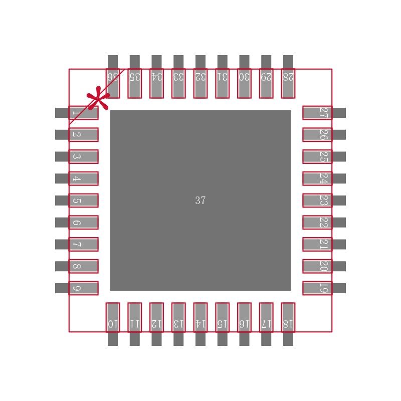 ZL2101ALAFT封装焊盘图