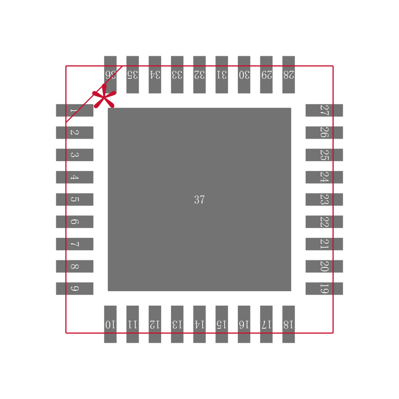ZL2106ALCF封装焊盘图