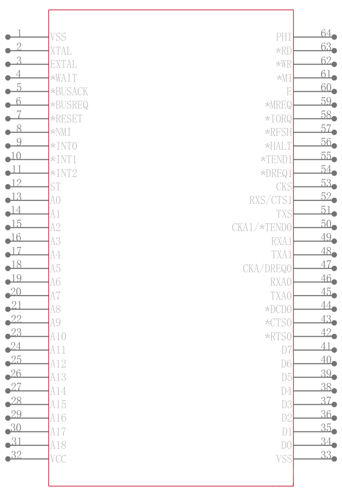 Z8018006PSG引脚图